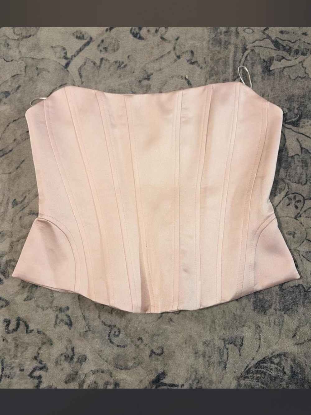 Zara Strapless Blush Pink Corset Top